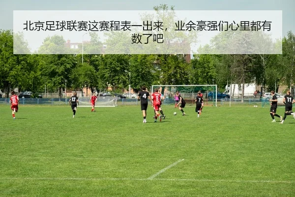 北京足球联赛这赛程表一出来，业余豪强们心里都有数了吧